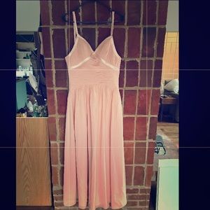 Dusty Rose Custom Bridesmaid Gown